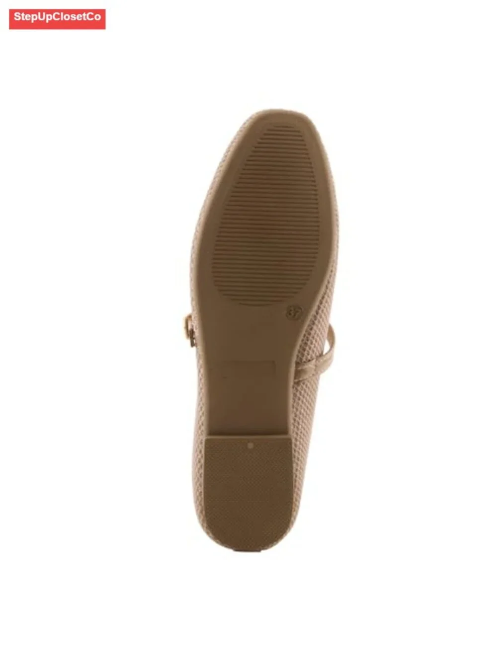 Women's Mary Jane Flat Cushioned Insole Woven Texture Adjustable Strap